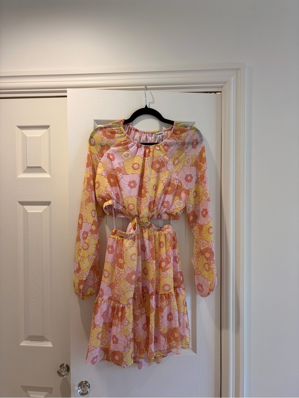 Steve Madden Pink & Yellow Floral Mini Dress
